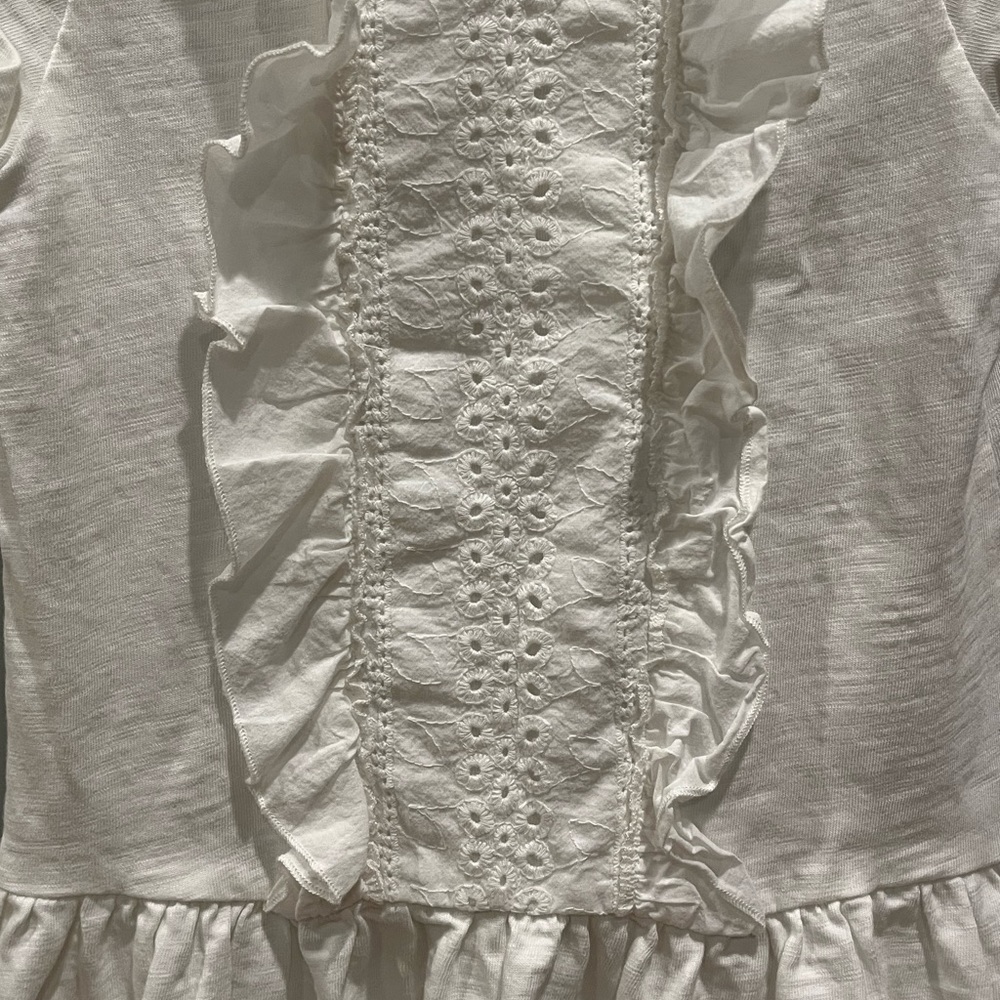 H&M White Eyelet Ruffle Dress - Picture 2 of 4